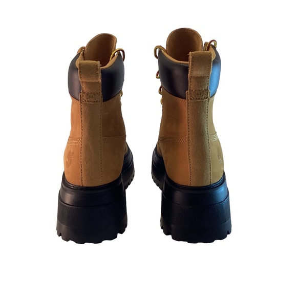 Timberland Boots Wheat Sky Platform Chunky Boots Lace Up Women's 8.5 - Picture 5 of 14